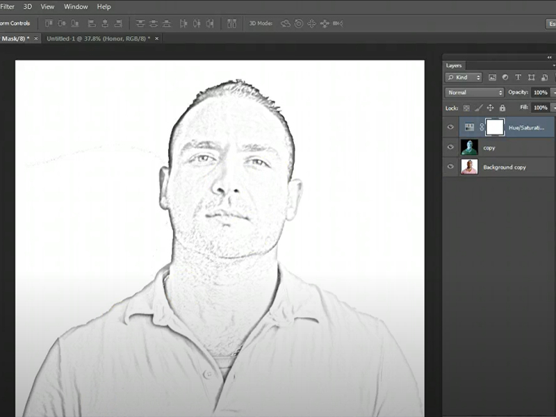 Technology Teacher Suite | Line Drawing Project | Adobe Photoshop Lesson - Mr. Riese